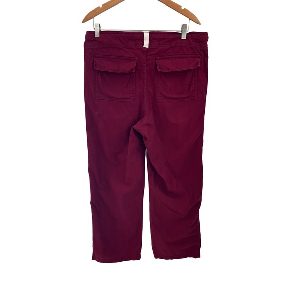 VTG Abercombie & Fitch Men's Moose Logo Red Drawstring Lounge Pants Sz S - Picture 8 of 8